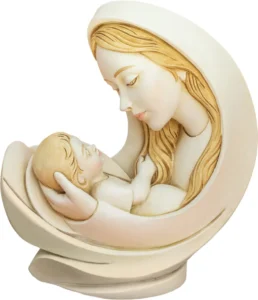 Virgen con niño estilizada