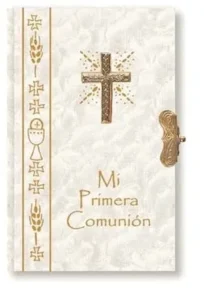 Missal First Communion of nacre. Prayer book.