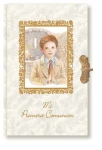 Missal First Communion of nacre. Prayer book.