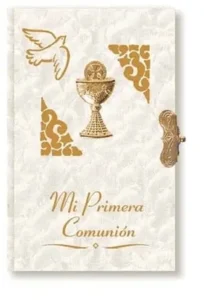 Missal First Communion of nacre. Prayer book.