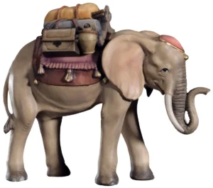 Elephant with luggage (Rafael Nativity)