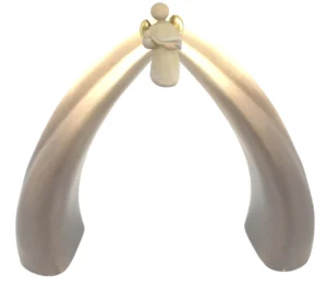 Stable with Angel (Estrella Nativity)