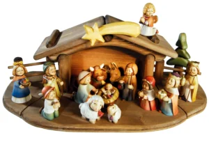 Nativity complete without stable (Auror Nativity)