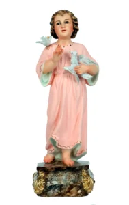 Child Jesus with doves