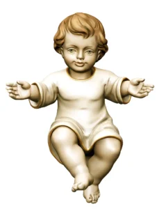 Child Jesus to crib weared