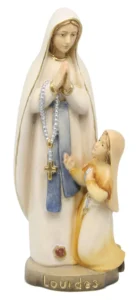 Virgen de Lourdes con Bernadette