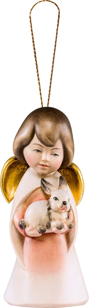 Angel Soñador con conejito para colgar