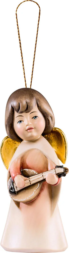Angel Soñador con mandolina para colgar