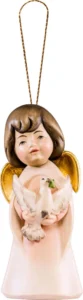 Dreaming Angel with Dove for Hanging