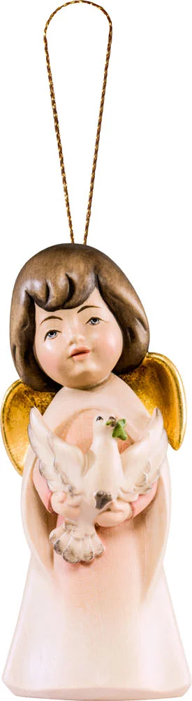 Angel Soñador con paloma para colgar