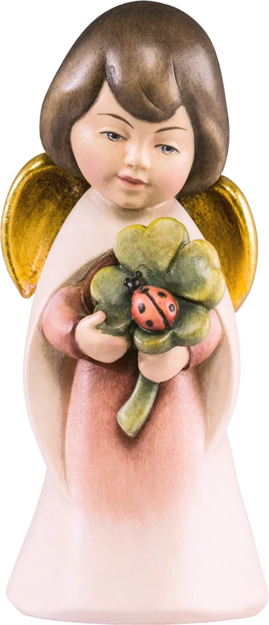 Angel Soñador con trebol de cuatro hojas