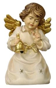 Angel kneeling with bell