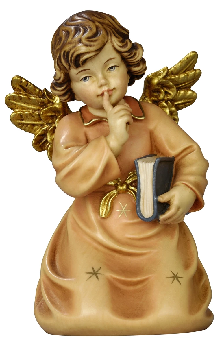 Angel kneeling with book