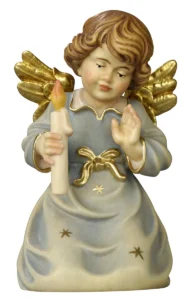 Angel kneeling with candle