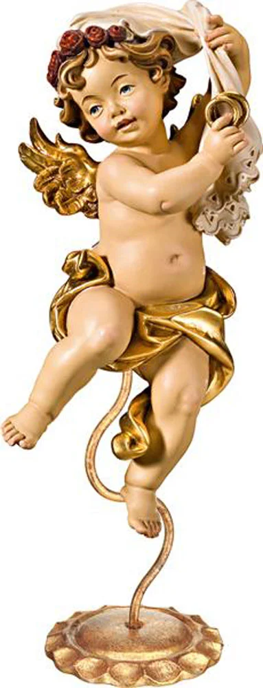 Angel con anillos de boda con soporte