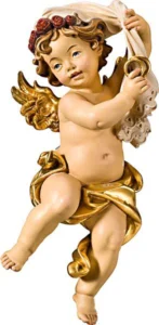 Angel con anillos de boda