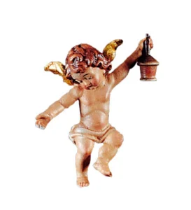 Angel with lantern (Rustic Nativity)
