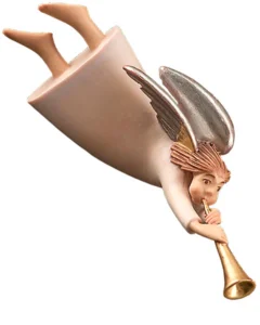 Angel con trompeta de frente (Nacimiento Kastlunger)