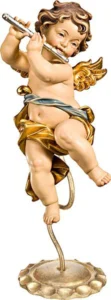 Musical angel flute with stand