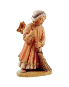 Angel with broom (Rustic Nativity)