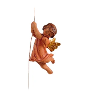 Angel going down with yarn (Rustic Nativity)