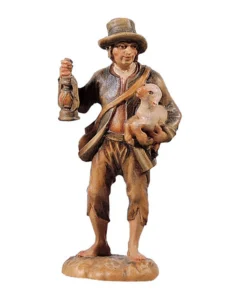 Shepherd with lamb and lantern (Giner Nativity)