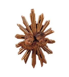 Glory with cherubs (Rustic Nativity)