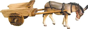 Burro con carreta