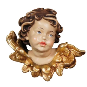 Cherub head, left