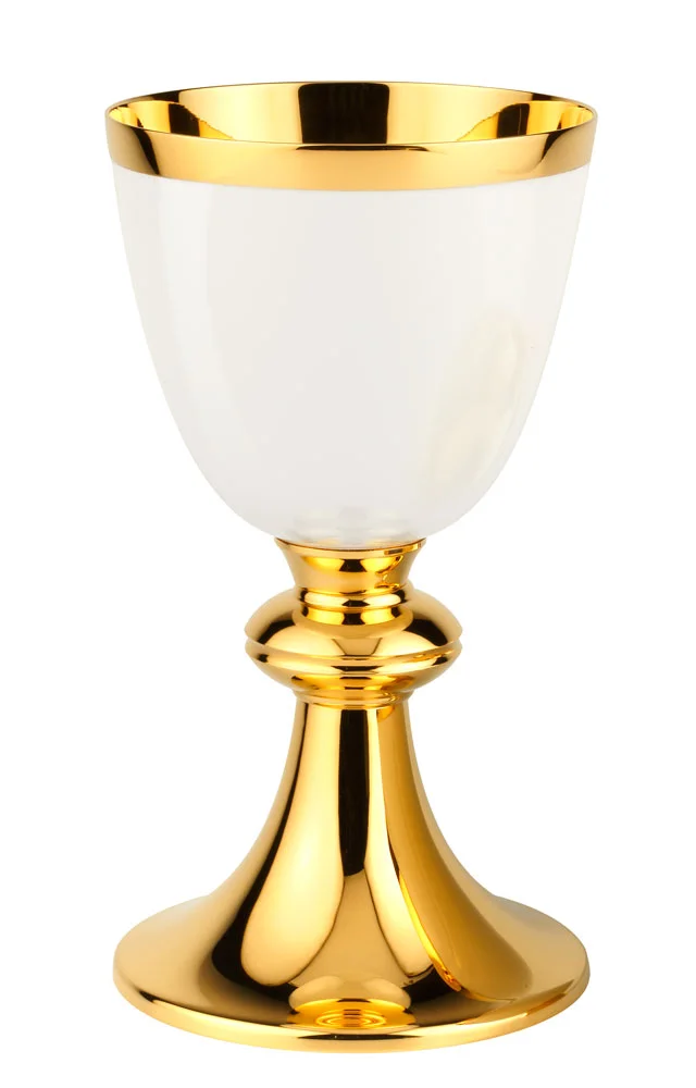 Cáliz esmaltado.