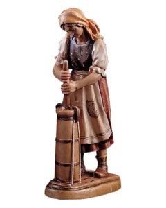 Woman making buttera (Rustic Nativity)