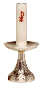 Engraved candlestick