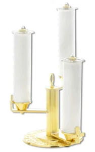 Candelabro tres llamas