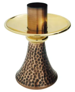 Liturgical candlestick engraving