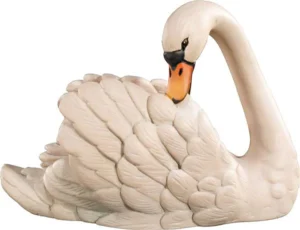 Cisne lavandose