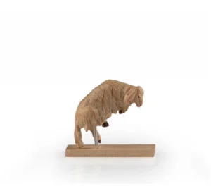 Lamb jumping for joy (Venetian Nativity)