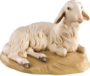 Cordero echado (con base)