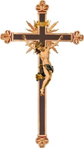 Cristo Barroco con Cruz Barroca y rayos