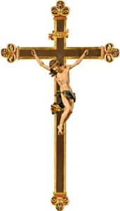 Cristo Barroco con cruz barroca