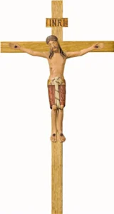 Cristo Barroco con cruz curvada