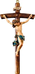 Corpus baroque with cross curved