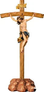 Corpus baroque with cross curved and console