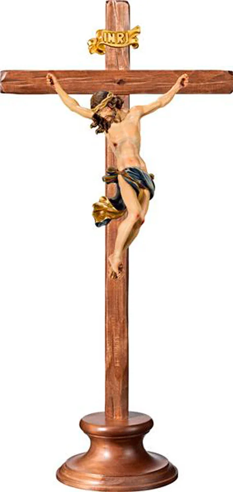 Corpus baroque with cross straight table top