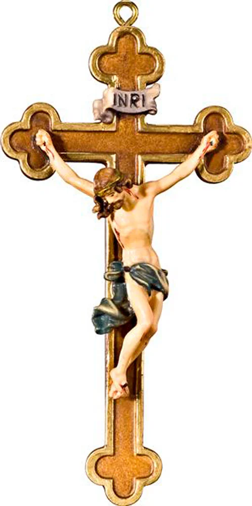 Corpus baroque with cross clover shape