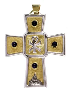 Pectoral Cross with stones.