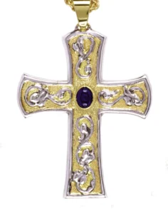 Pectoral Cross with stones.