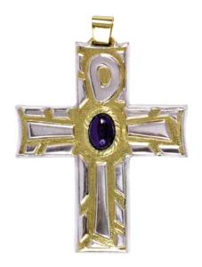 Pectoral Cross with stones.