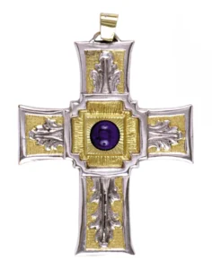 Pectoral Cross with stones.