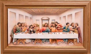 Table of the Last Supper in relief