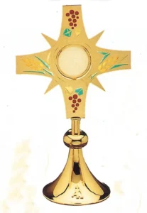 Monstrance chiselled